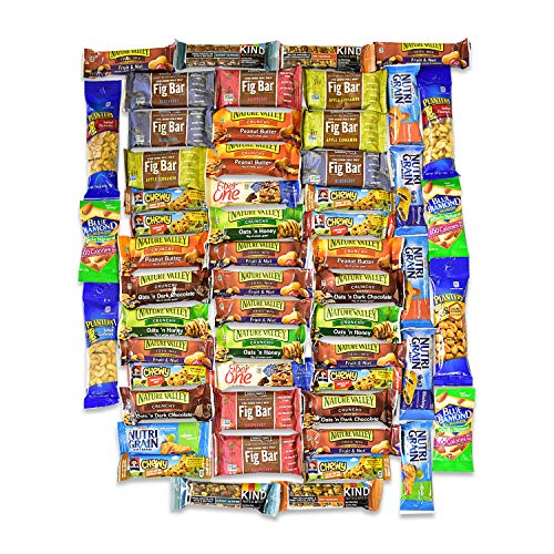 Product Cover Healthy Snacks and Bars Variety Pack Gift Snack Box - Bulk Sampler (Care Package 56 Count)