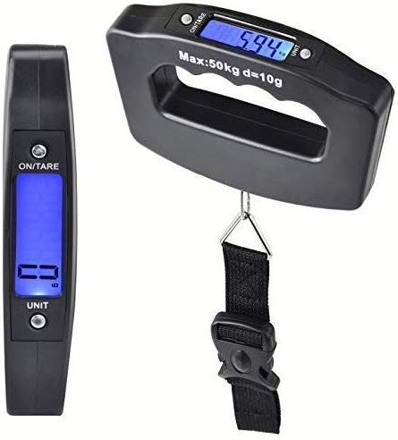 Product Cover PETRICE 50kg-10g Mini Digital Scale Portable Electronic Scale Hook Hanging Scale LCD Backlight Weight Balance Luggage (Colour May Vary).