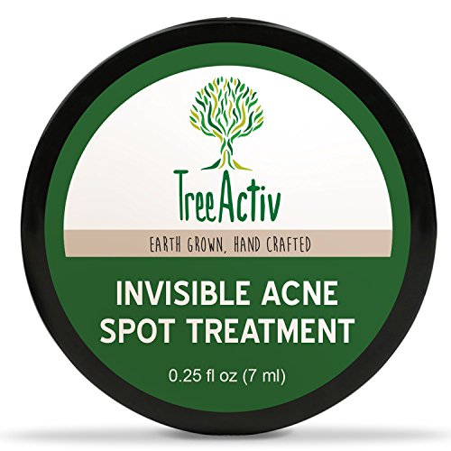 Product Cover TreeActiv Invisible Acne Spot Treatment, Mess-Free Fast-Acting Formula, Works Under Makeup, Tea Tree, Peppermint Essential Oil, Lemon Essential Oil, Safe Acne Treatment For Sensitive Skin (0.25oz)