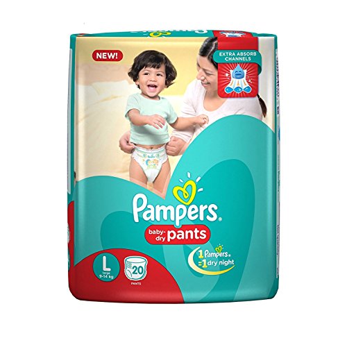 Product Cover Pampers New Large Size Diapers Pants (20 Count)