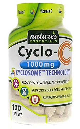 Product Cover Liposomal Vitamin C | Cyclo-C 1000mg | Bioflavonoids + Cyclodextrin | Nature's Essentials | Maximum Absorption Formula | 3 Month Supply | NON-GMO | Gluten-free | Vegetarian | Lab Certified | USA