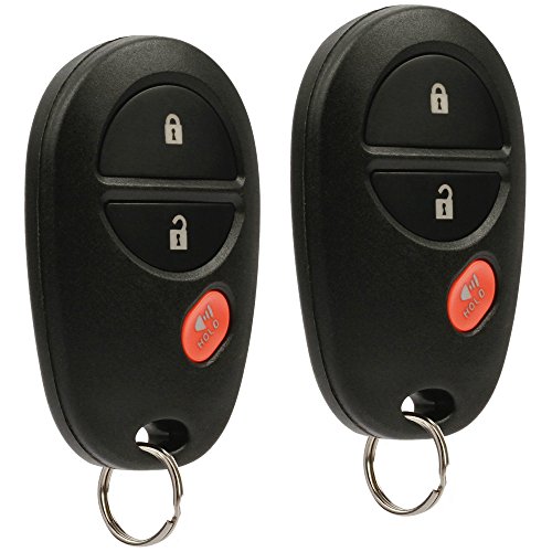 Product Cover Key Fob Keyless Entry Remote fits Toyota Tacoma Tundra Sienna Sequoia Highlander (GQ43VT20T), Set of 2