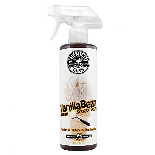 Product Cover Chemical Guys AIR23116 Vanilla Bean Fresh Scoop Scent Air Freshener & Odor Eliminator, 16. Fluid_Ounces