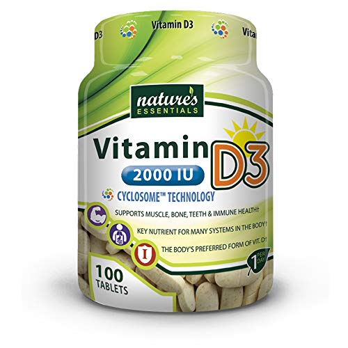 Product Cover Liposomal Vitamin D3 | 2000IU | + Cyclodextrin | Nature's Essentials | Maximum Absorption Formula | 3 Month Supply | NON-GMO | Gluten-free | Vegetarian | Lab Certified | USA