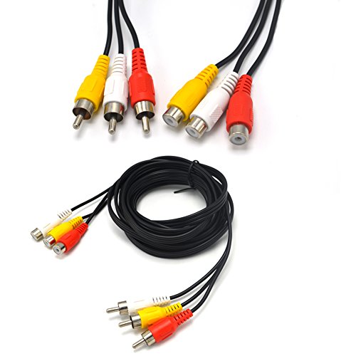 Product Cover Padarsey 15ft 3RCA Male to Female Audio Composite Extension Video Cable DVD