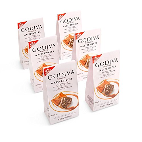 Product Cover GODIVA Chocolatier Masterpiece Milk Chocolate Caramel Lions, 30.6 oz (Pack of 6)