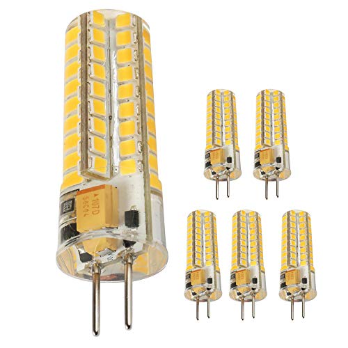 Product Cover Ukey U GY6.35 LED Bulbs,5W Bi-pin Base AC/DC 12V 2700K Warm White, G6.35/GY6.35 Base JCD LED Halogen Incandescent 50W Replacement Bulb 5Pack (5),