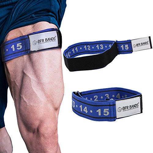Product Cover Occlusion Training Bands, Rigid Edition, Blood Flow Restriction Bands Help You Gain Muscle Without Lifting Heavy Weights - Strong Adjustable Strap + Comfort Liner (Legs)