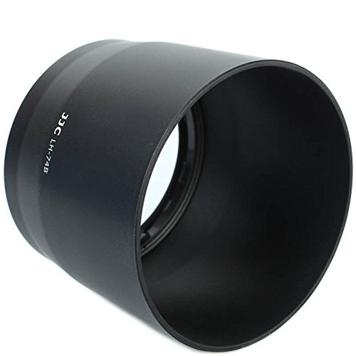 Product Cover JJC Reversible Lens Hood Shade for Canon EF 70-300mm f/4-5.6 is II USM Replaces Canon Lens Hood ET-74B, with Button to Lock or Release