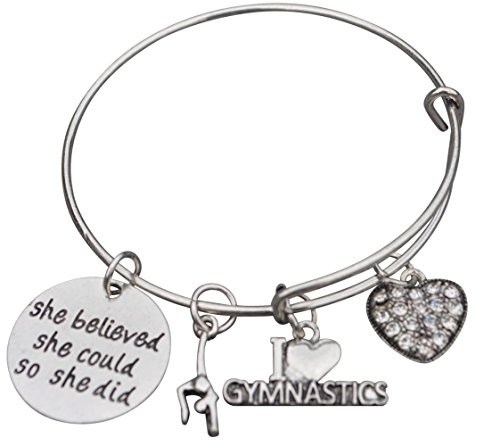 Product Cover Infinity Collection Gymnastics Bangle Bracelet- Gymnastics Bracelet- Gymnastics Jewelry for Gymnast