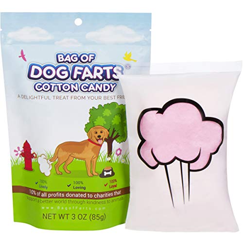 Product Cover Bag Of Dog Farts Cotton Candy Funny Dog Lover Gift for All Ages Unique Birthday for Friends, Mom, Dad, Girl, Boy Funny Easter Basket Stuffer Gag Gift