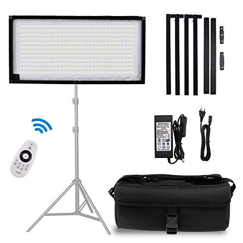 Product Cover FOSITAN FL-1x2 2nd Gen Portable Rollable 30x60cm Flexible LED Light Panel Mat on Fabric Daylight 5000K 48W 8000LM 384 SMD LED 90 CRI+ for Traveling filmmakers Videographers Photography Shooting