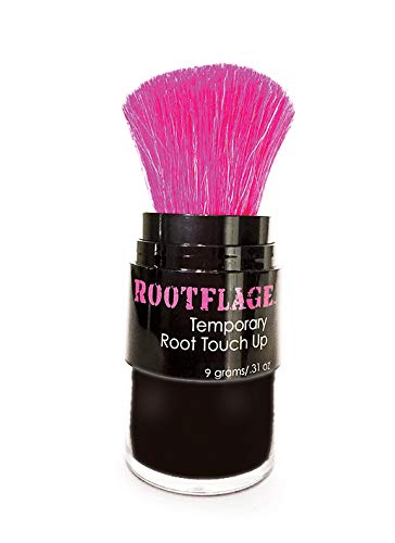 Product Cover Rootflage Root Touch Up Hair Powder - Temporary Hair Color, Gray Coverage, Root Concealer, Thinning Hair Filler, Dry Shampoo (10 Jet Black)