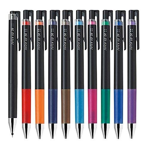 Product Cover Pilot juice up 04 Retractable Gel Ink Pen, Ultra Fine Point 0.4mm, LJP-20S4, 10 Color Set