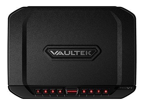 Product Cover Vaultek VT Full-Size Handgun Bluetooth Smart Safe Multiple Pistol Safe with Auto-Open Lid and Rechargeable Battery(Black)