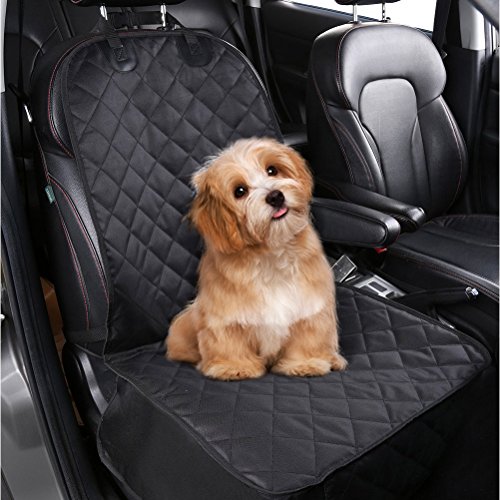 Product Cover pedy Pet Front Seat Cover for Cars, Dog Car Seat Cover, Nonslip Rubber Backing with Anchors, Black