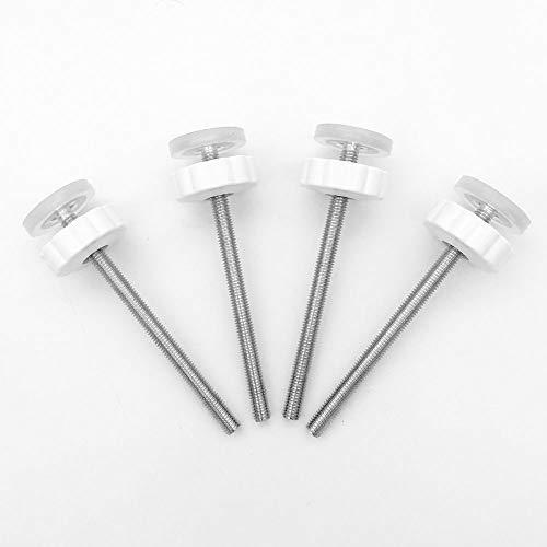 Product Cover 4 Pack Pressure Gates Threaded Spindle Rods M8 (8 mm), Baby Gates Accessory Screw Bolts Kit Fit for All Pressure Mounted Walk Thru Gates (8mm 4 Pack)