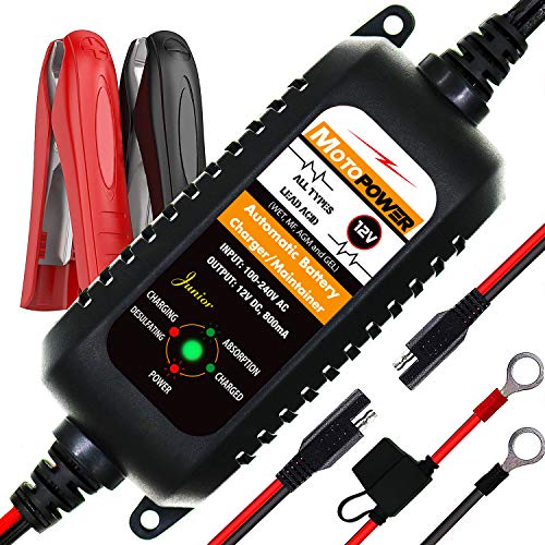 Product Cover MOTOPOWER MP00205A 12V 800mA Fully Automatic Battery Charger/Maintainer - Rescue and Recover Batteries