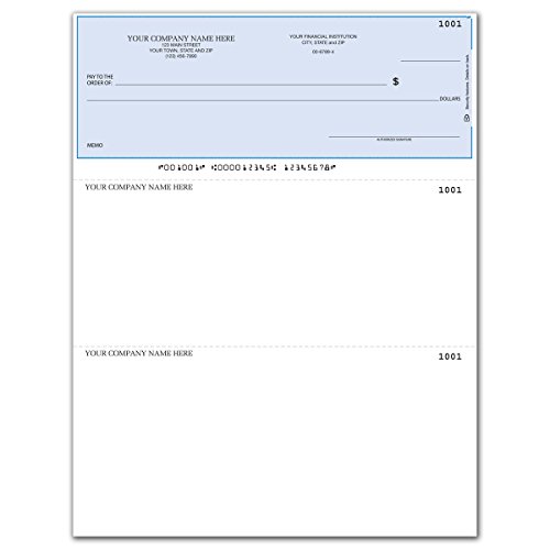 Product Cover CheckSimple Laser Business Checks, Compatible with QuickBooks/Quicken - Top Format, Lined (500 Qty) - Custom