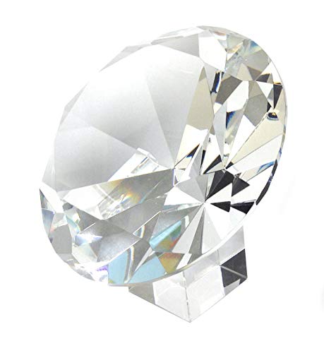 Product Cover Amlong Crystal 120mm 5 inch Crystal Diamond Jewel Paperweight with Gift Box