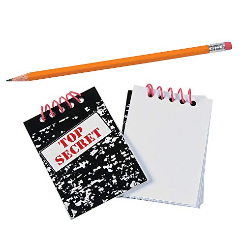 Product Cover Fun Express Top Secret Notebook (Set of 24 Note Pads) Party Supplies
