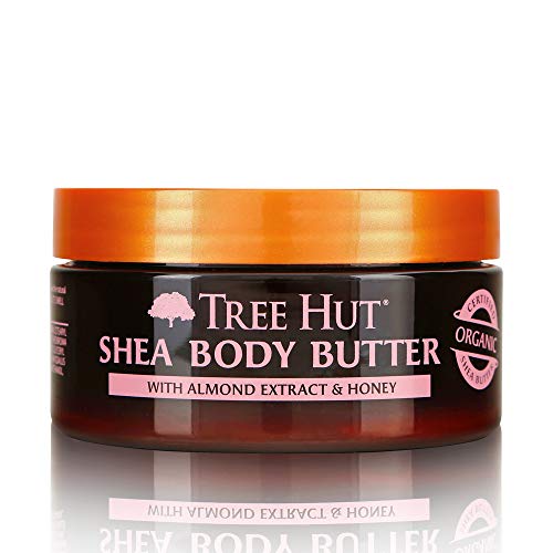 Product Cover Tree Hut 24 Hour Intense Hydrating Shea Body Butter Almond & Honey, 7oz, Hydrating Moisturizer with Pure Shea Butter for Nourishing Essential Body Care