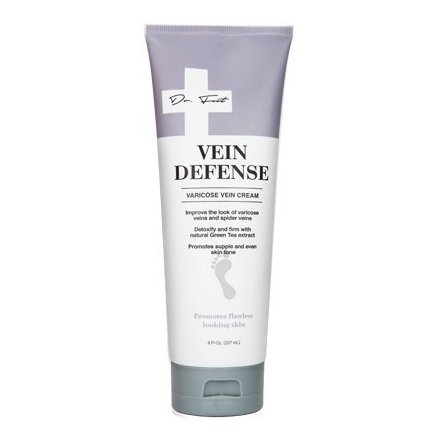 Product Cover Dr. Foot Vein Defense Cream for Varicose Vein and Spider Vein for legs, thighs, hips, tummy, arms. 8oz tube.