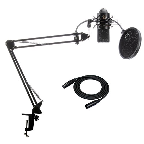 Product Cover MXL 770 Microphone Bundle with Knox Boom Arm, Pop Filter and XLR Cable