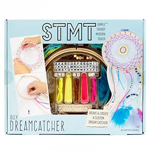 Product Cover STMT DIY Dream Catcher Kit by Horizon Group Usa, Weave & Create Your Own Dream Catcher, Real Feathers, Wood Beads, Alphabet Beads, Bamboo Embroidery Hoop, Lace Trip, Skeins Included, Vsco Girl Charm
