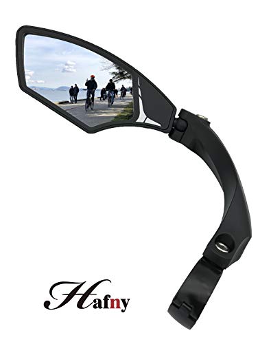 Product Cover Hafny New Handlebar Bike Mirror, HD,Blast-Resistant, Glass Lens, HF-MR095 (Left)