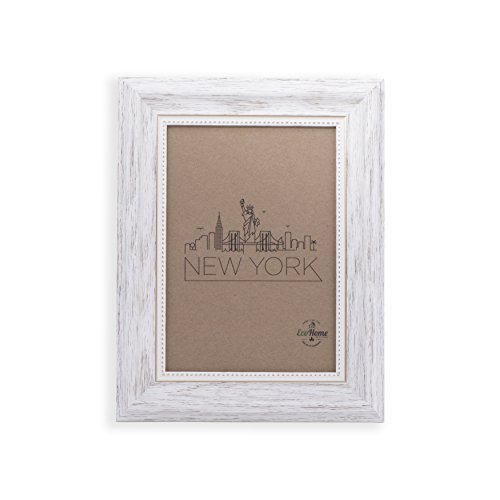Product Cover 5x7 Picture Frame White/Gold - Mount/Desktop Display, Frames by EcoHome