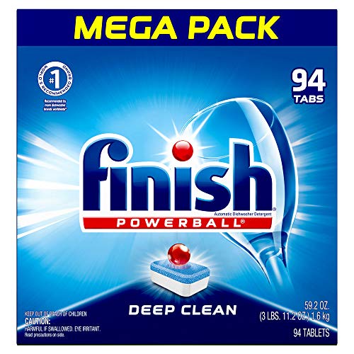 Product Cover Finish - All in 1 - 94ct - Dishwasher Detergent - Powerball - Dishwashing Tablets - Dish Tabs - Fresh Scent (Packaging May Vary)
