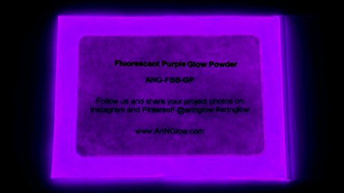 Product Cover Fluorescent Purple Glow in The Dark Pigment Powder - 60g (2 Ounces) - 10+ Colors Available