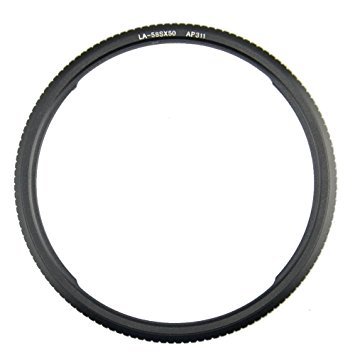Product Cover Kiwifotos 58mm Aluminum Lens Filter Adapter Ring for Canon PowerShot SX70 HS,SX60 HS,SX50 HS,SX530 HS,SX540 HS,SX520 HS Digital Camera