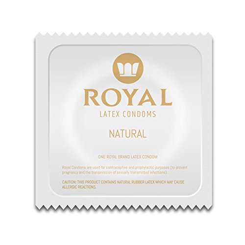 Product Cover Royal Ultra Thin Condoms - Premium Lubricated, All Natural, Organic, Nitrosamine Free, BPA Free, Vegan, Gluten Free, Non-Toxic, Cruelty Free, Odor Free Latex, 12 Pack
