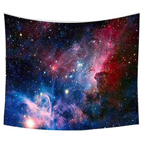 Product Cover SENGE Starry Sky Tapestry Wall Hanging Tapestry Universe Galaxy Star Bohemian Tapestry Colored Printed Decorative Tapestry (L59.1