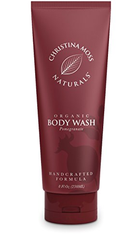 Product Cover Body Wash - Body Soap - Made With Organic & Natural Ingredients - Body Cleanser For Women & Men - Soothing, Non Itch - Bath & Shower - No Harmful Chemicals - 8oz, Pomegranate - Christina Moss Naturals