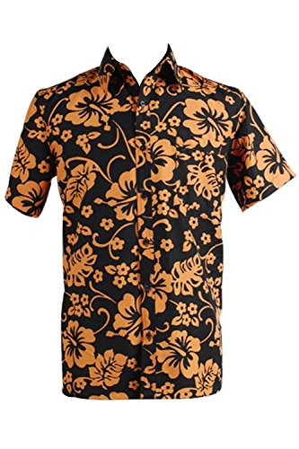 Product Cover Casual Aloha Shirt Fear and Loathing in Las Vegas Raoul Duke Cosplay Costume Cotton (Large) Yellow