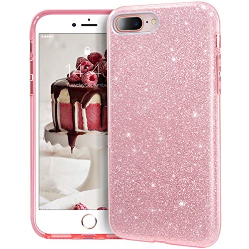 Product Cover MATEPROX iPhone 8 Plus case,iPhone 7 Plus Glitter Bling Sparkle Cute Girls Women Protective Case for iPhone 7 Plus/8 Plus 5.5