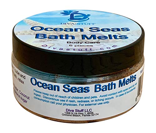 Product Cover Ocean Seas Slow Melt Bath Melts With Cocoa Butter and Shea Butter, Diva Stuff