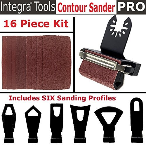 Product Cover INTEGRA Tools Multitool Contour Sanding Accessory Set with 6 Unique Profile Shapes