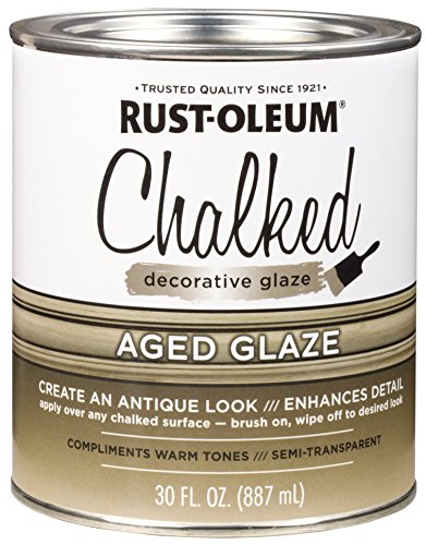 Product Cover Rust-Oleum 315881 Chalked Decorative Glaze, Semi-Transparent Aged, 30 fl. oz.
