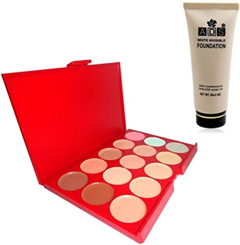 Product Cover Ads Concealer White Invisible Foundation (Set of 2)