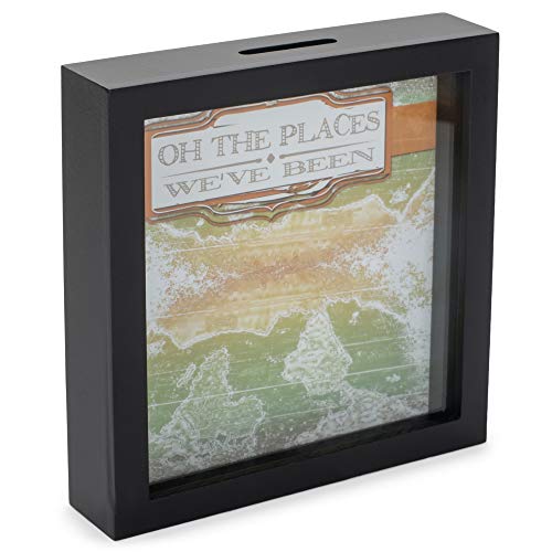 Product Cover Oh The Places We've Been 7 x 7 Black Wood Framed Shadow Box Ticket Stub Holder