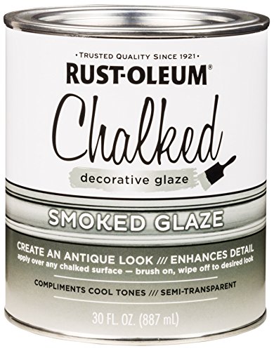 Product Cover Rust-Oleum 315883 Chalked Decorative Glaze, 30oz, Semi-Transparent Smoked