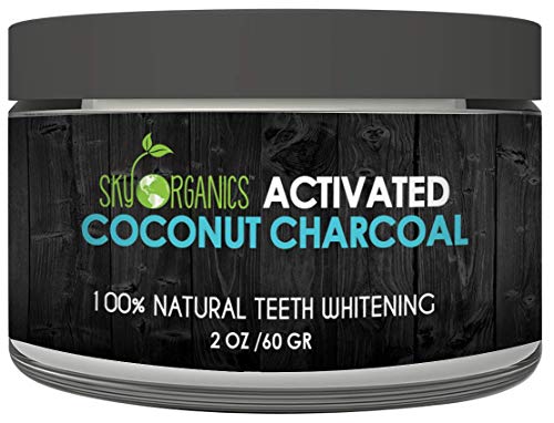 Product Cover Teeth Whitening Activated Coconut Charcoal Powder (2oz) - Natural Teeth Whitening with No Sensitivity- For a Whiter & Brighter Smile