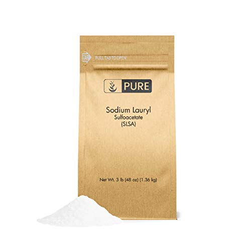 Product Cover Sodium Lauryl Sulfoacetate by Pure Organic Ingredients, 3 lb. (48 oz.), Eco-Friendly Packaging, An Ideal Bath Bomb Additive, Gentle on Skin, Surfactant, Latherer