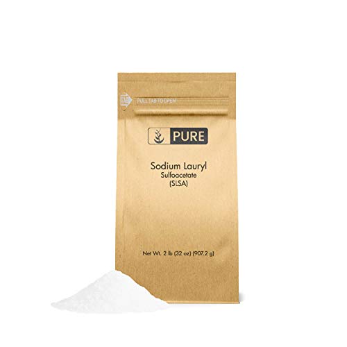Product Cover Sodium Lauryl Sulfoacetate by Pure Organic Ingredients, 2 lb. (32 oz.), Eco-Friendly Packaging, Ideal Bath Bomb Additive, Gentle on Skin, Surfactant, Latherer