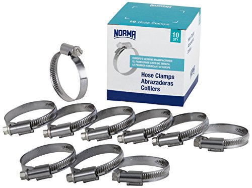 Product Cover NORMA 01266704010-000-0538 Hose Clamps, 8 mm-12 mm x 9 mm W4 (Pack of 10)