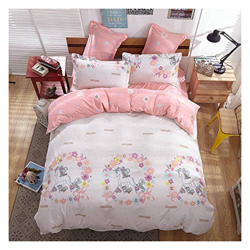 Product Cover KFZ Girls Magic Unicorn Bed Set [4pcs Twin Size Bedding 59